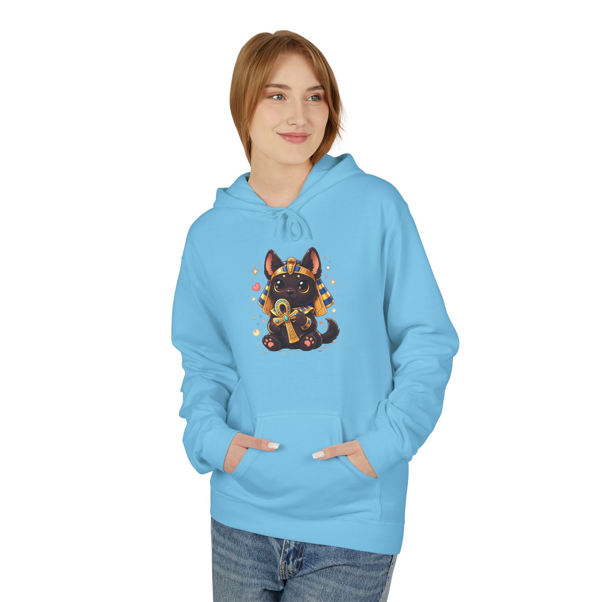 Cute Sitting Anubis Graphic Hoodie