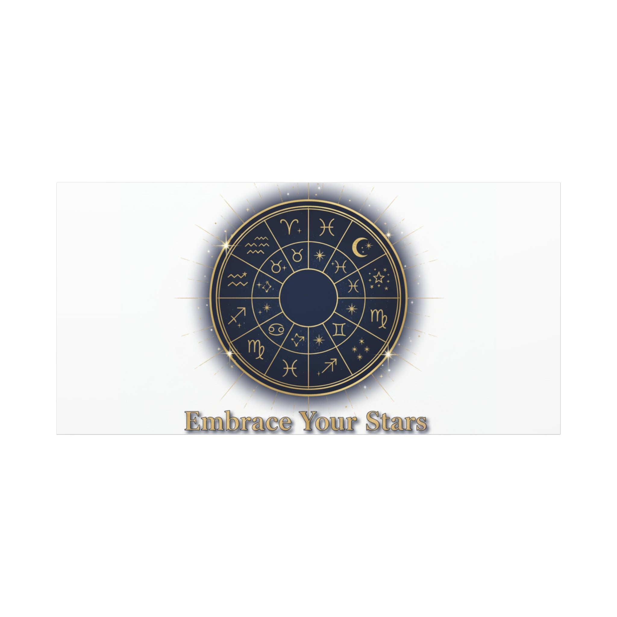 Zodiac Wheel Canvas, Astrology Art Print | Celestial Decor, Constellation Wall Art