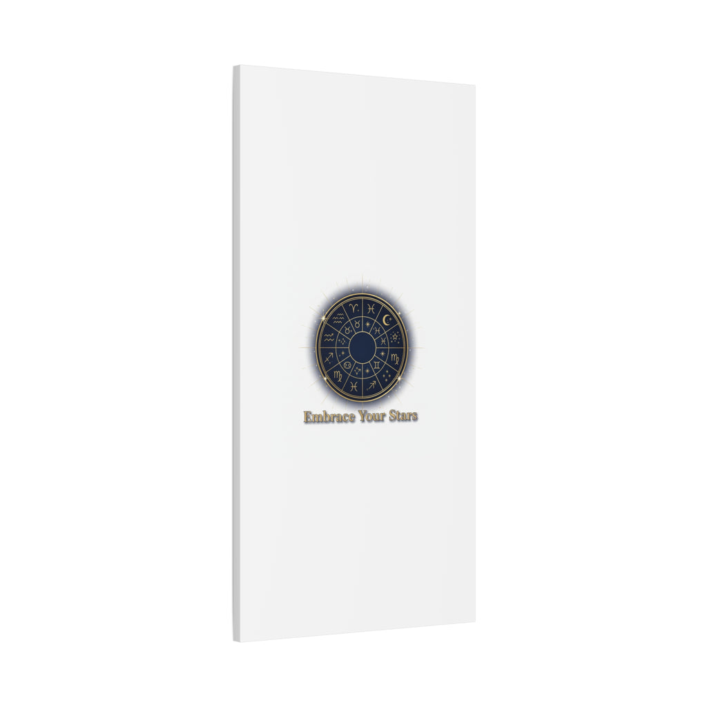 Zodiac Wheel Canvas, Astrology Art Print | Celestial Decor, Constellation Wall Art