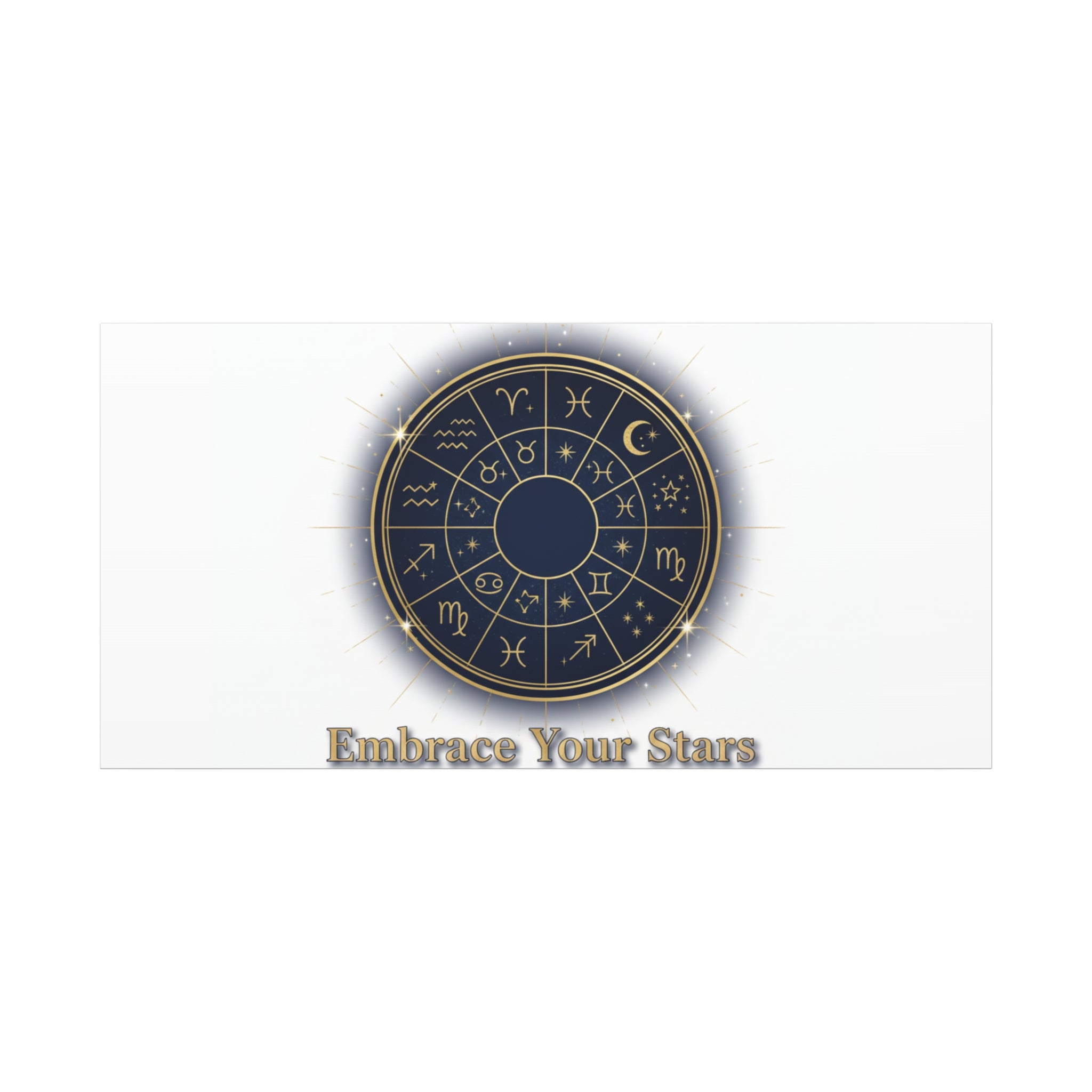 Zodiac Wheel Canvas, Astrology Art Print | Celestial Decor, Constellation Wall Art