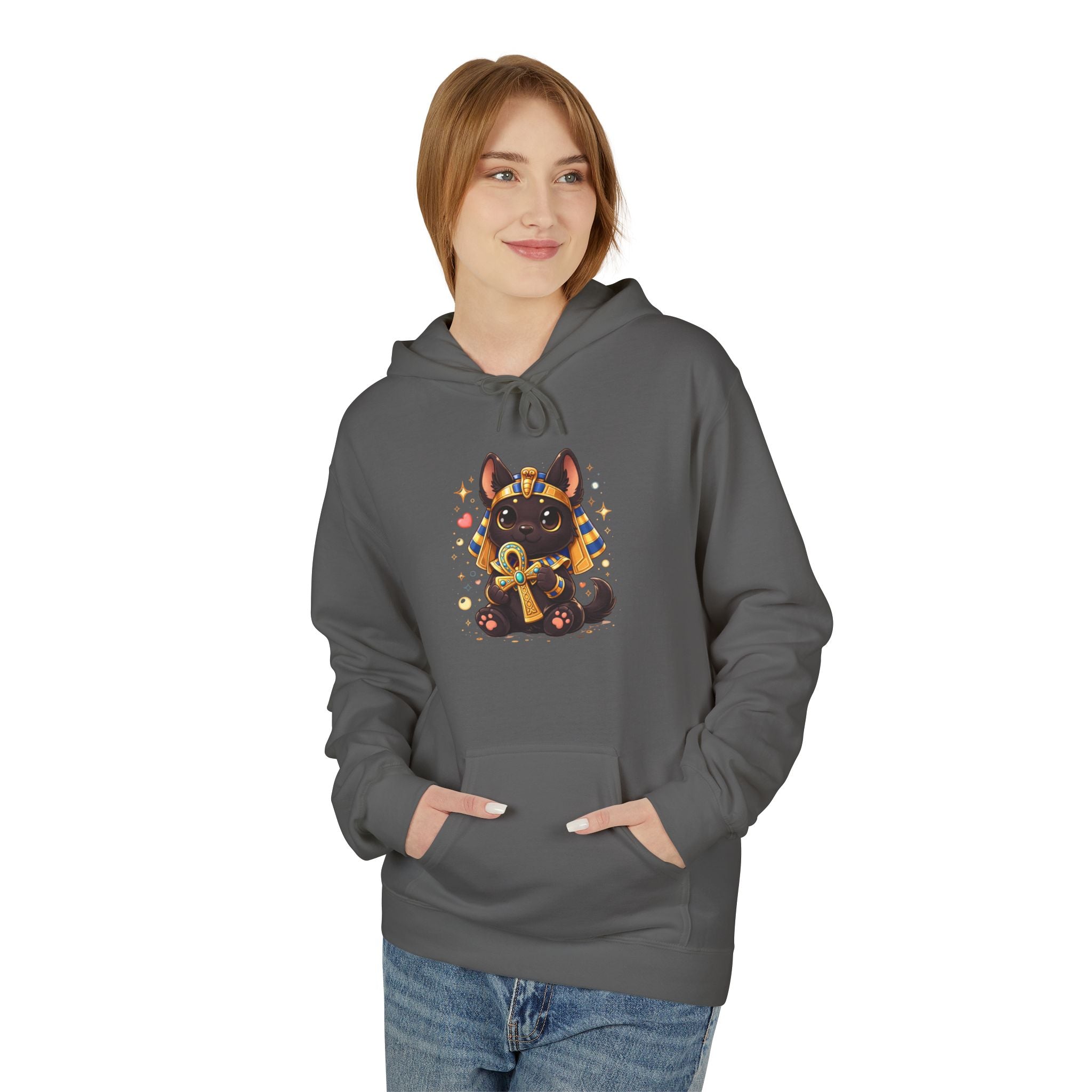 Cute Sitting Anubis Graphic Hoodie