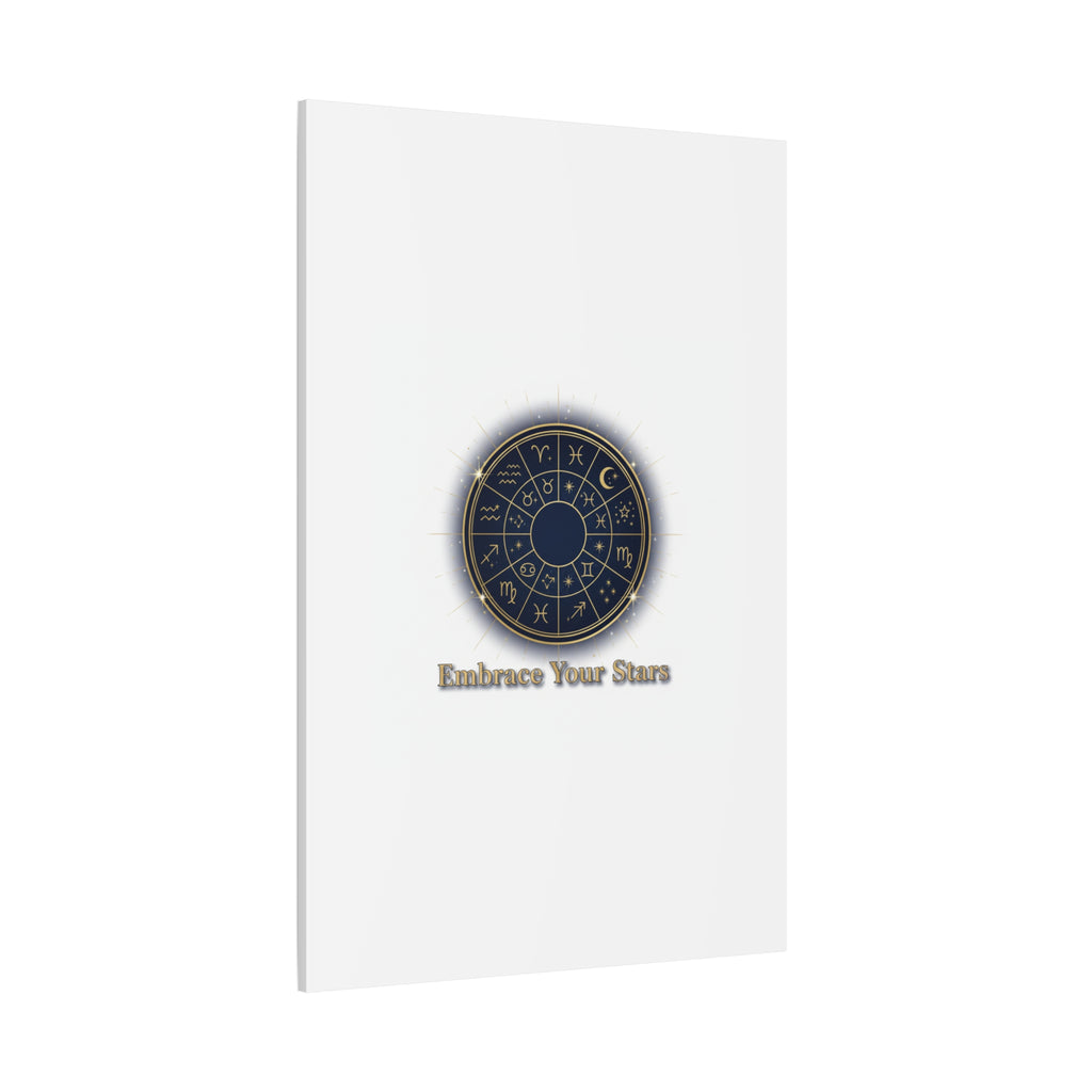 Zodiac Wheel Canvas, Astrology Art Print | Celestial Decor, Constellation Wall Art