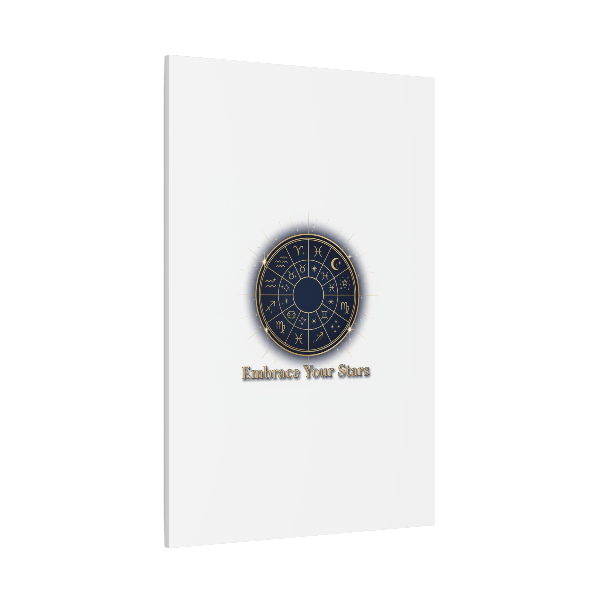 Zodiac Wheel Canvas, Astrology Art Print | Celestial Decor, Constellation Wall Art