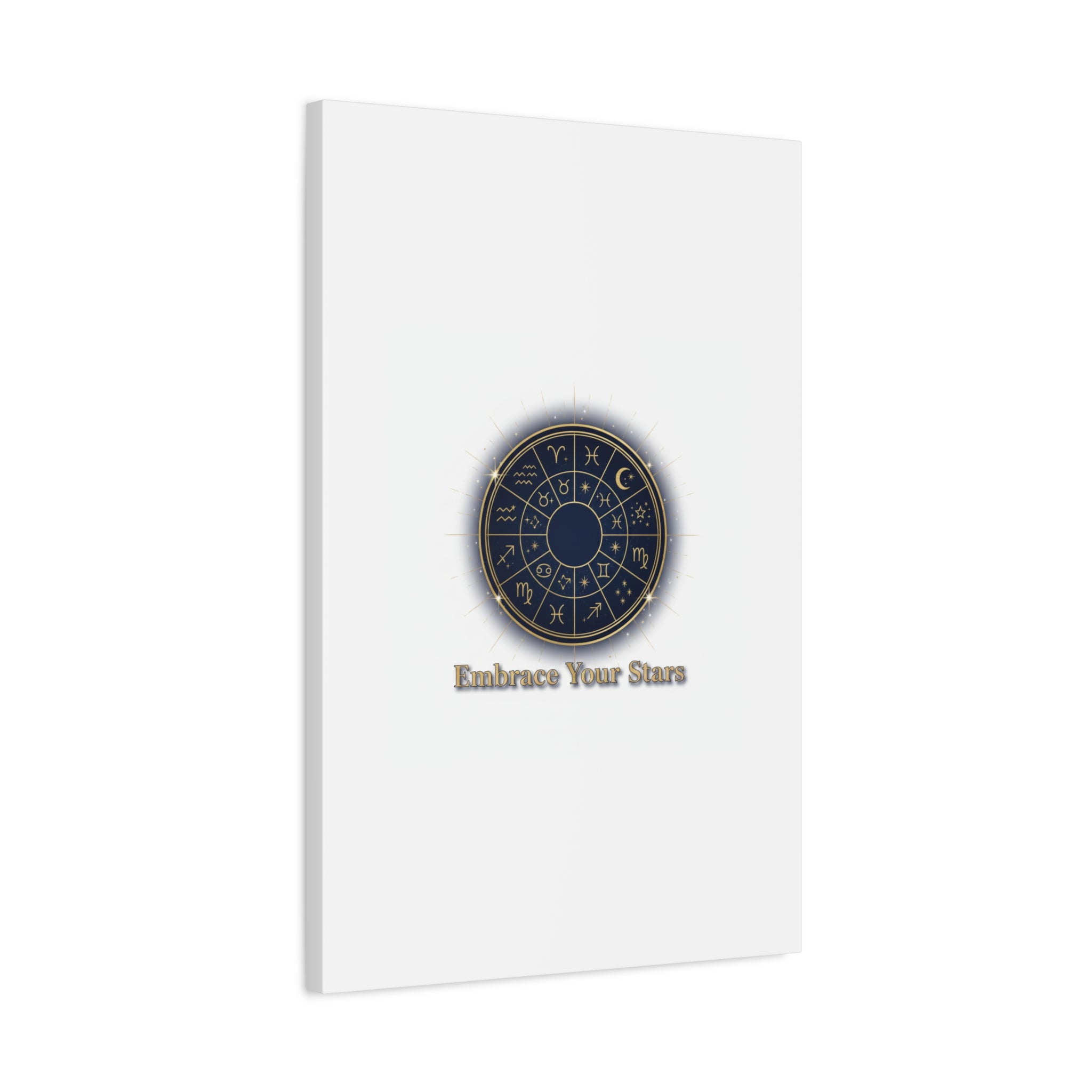 Zodiac Wheel Canvas, Astrology Art Print | Celestial Decor, Constellation Wall Art