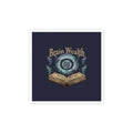 Brain Wealth Sticker | Surreal Academia, Melting Books, Vintage Crest
