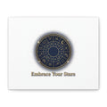 Zodiac Wheel Canvas, Astrology Art Print | Celestial Decor, Constellation Wall Art