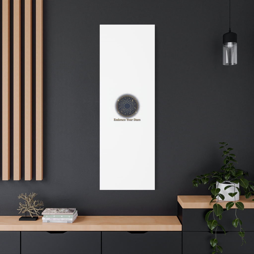 Zodiac Wheel Canvas, Astrology Art Print | Celestial Decor, Constellation Wall Art