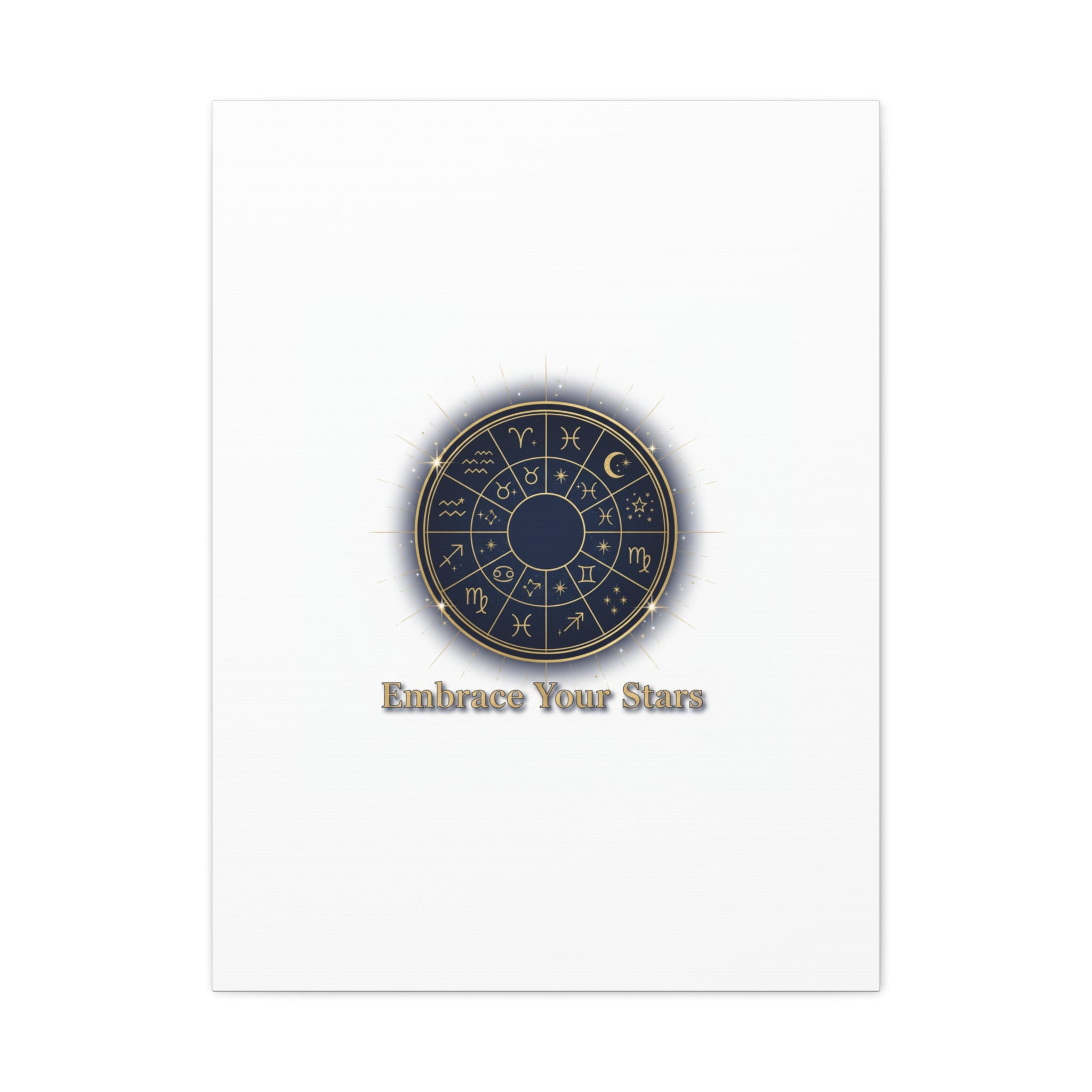 Zodiac Wheel Canvas, Astrology Art Print | Celestial Decor, Constellation Wall Art