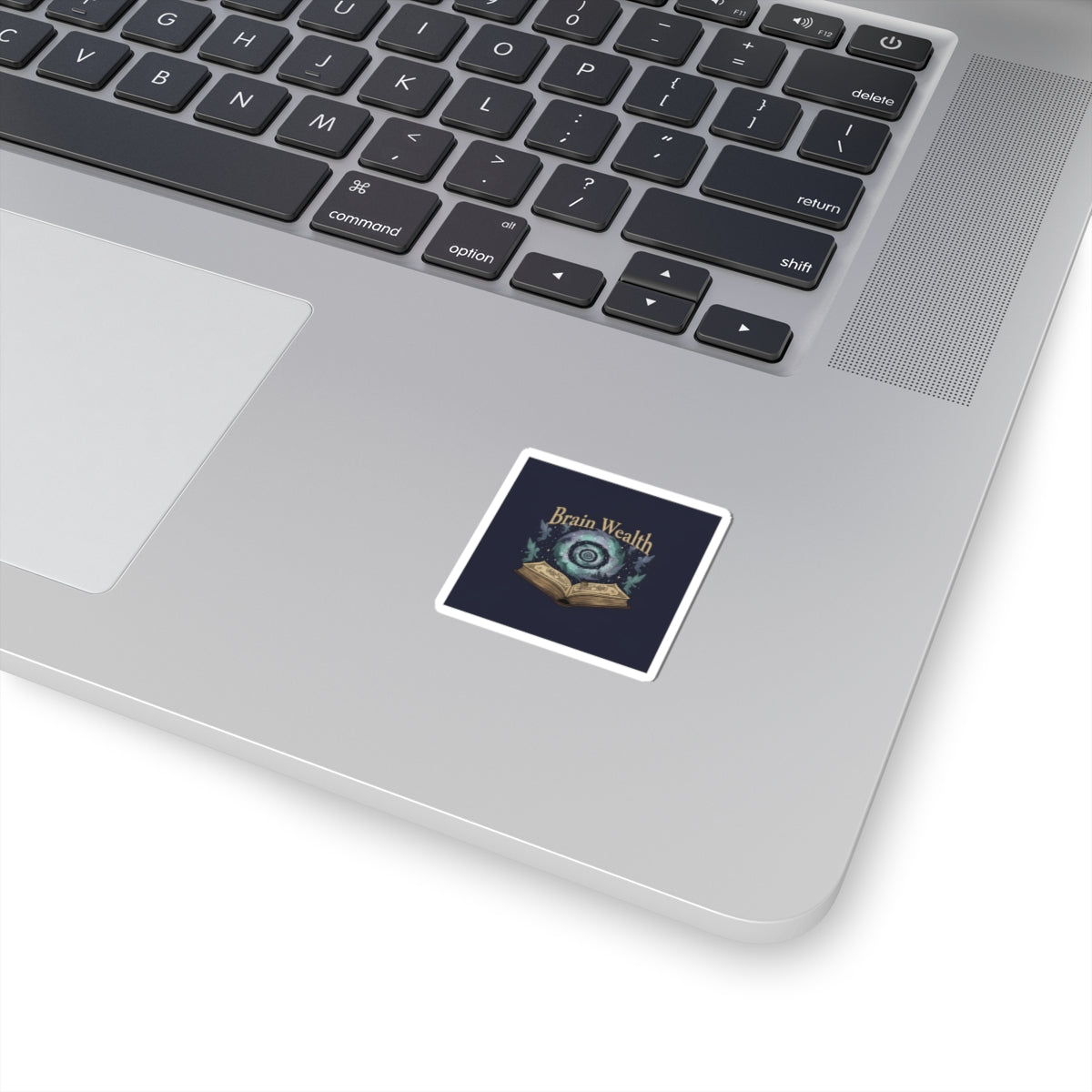 Brain Wealth Sticker | Surreal Academia, Melting Books, Vintage Crest