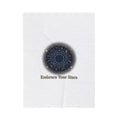 Zodiac Wheel Velveteen Plush Blanket | Celestial Astrology Decor