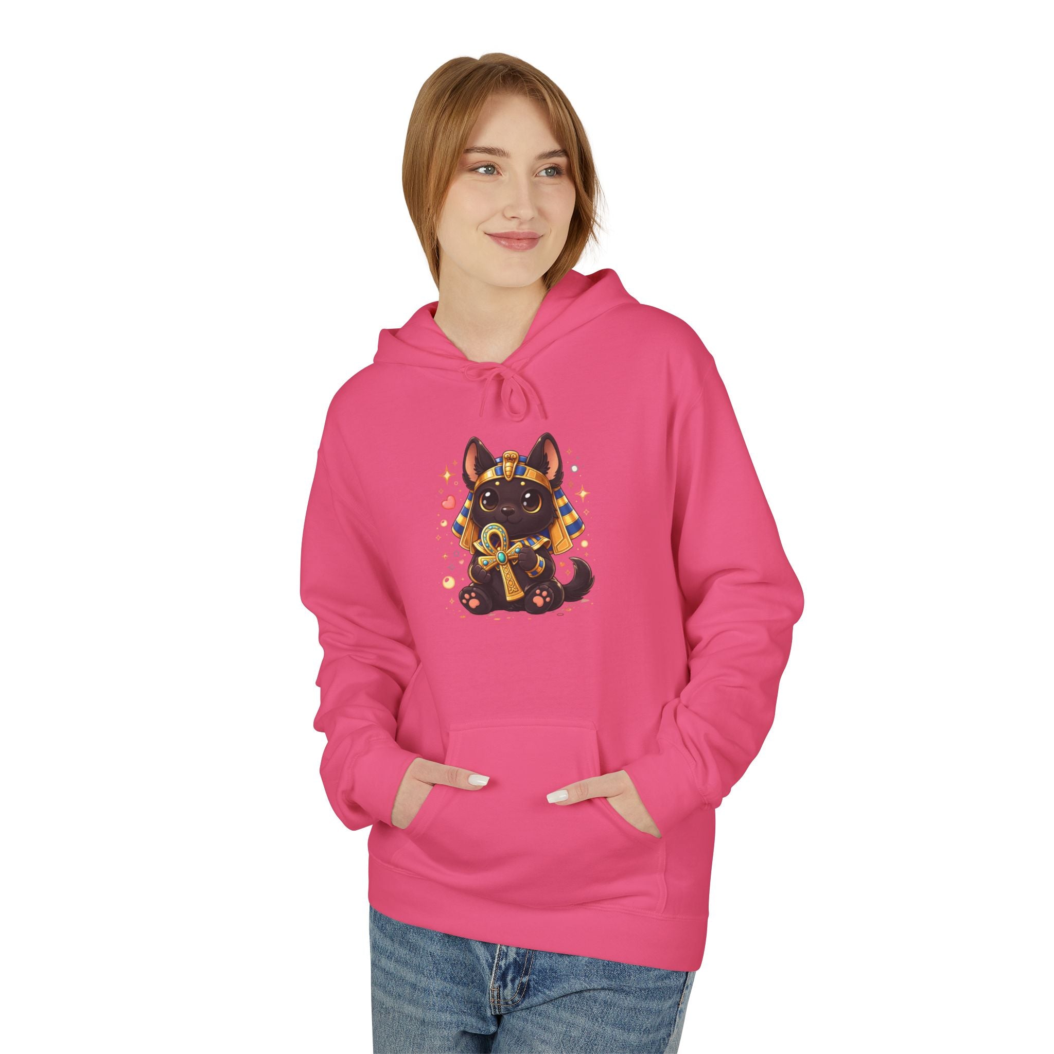 Cute Sitting Anubis Graphic Hoodie