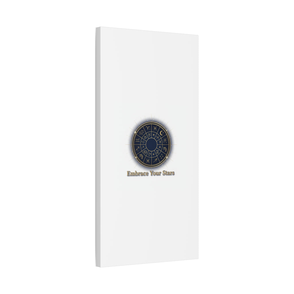 Zodiac Wheel Canvas, Astrology Art Print | Celestial Decor, Constellation Wall Art