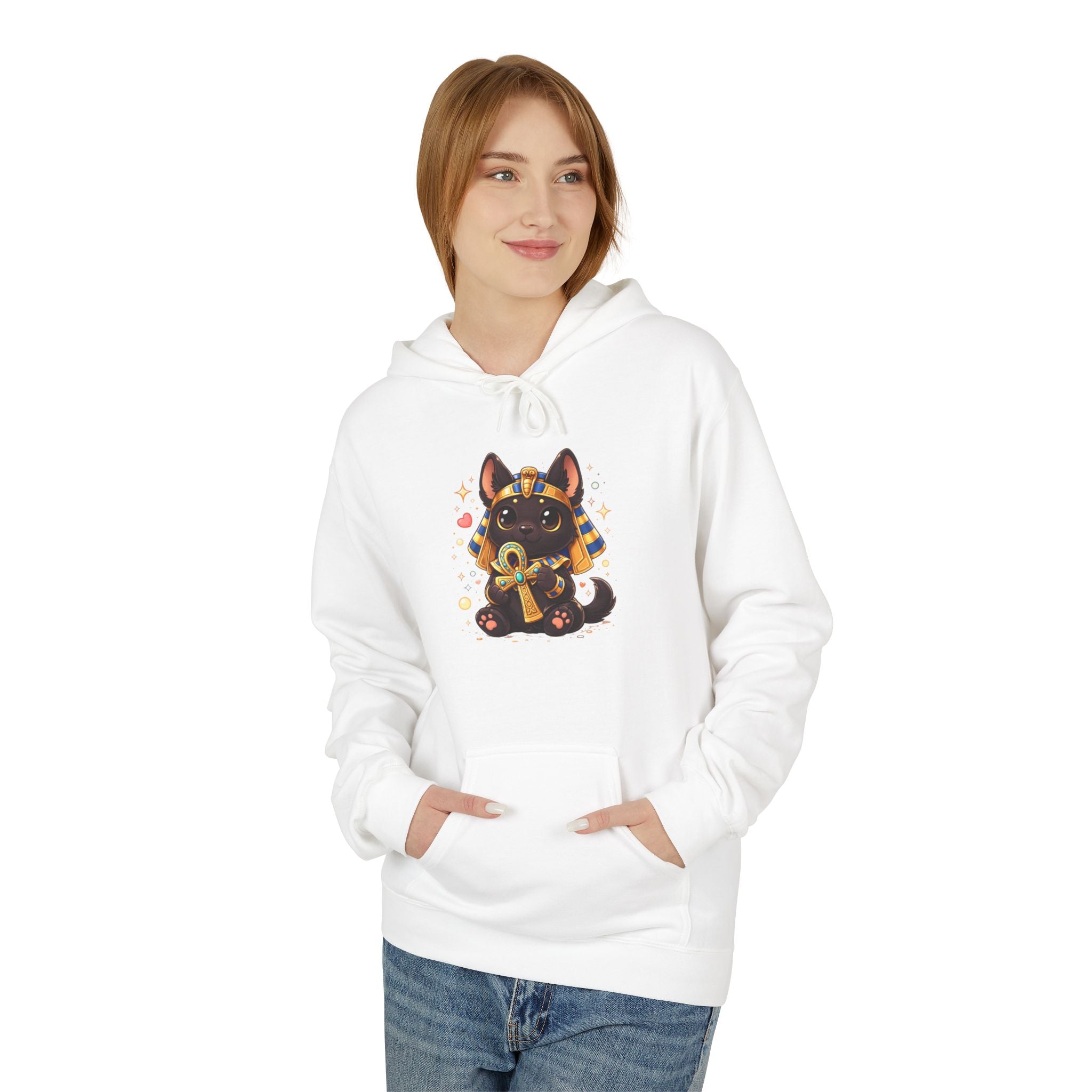 Cute Sitting Anubis Graphic Hoodie