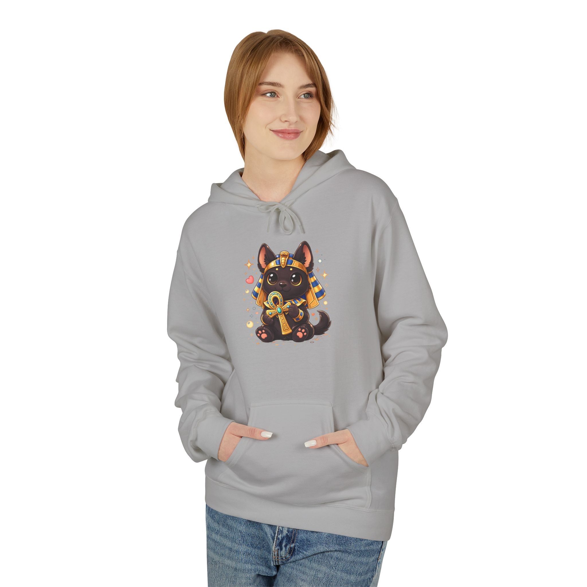 Cute Sitting Anubis Graphic Hoodie