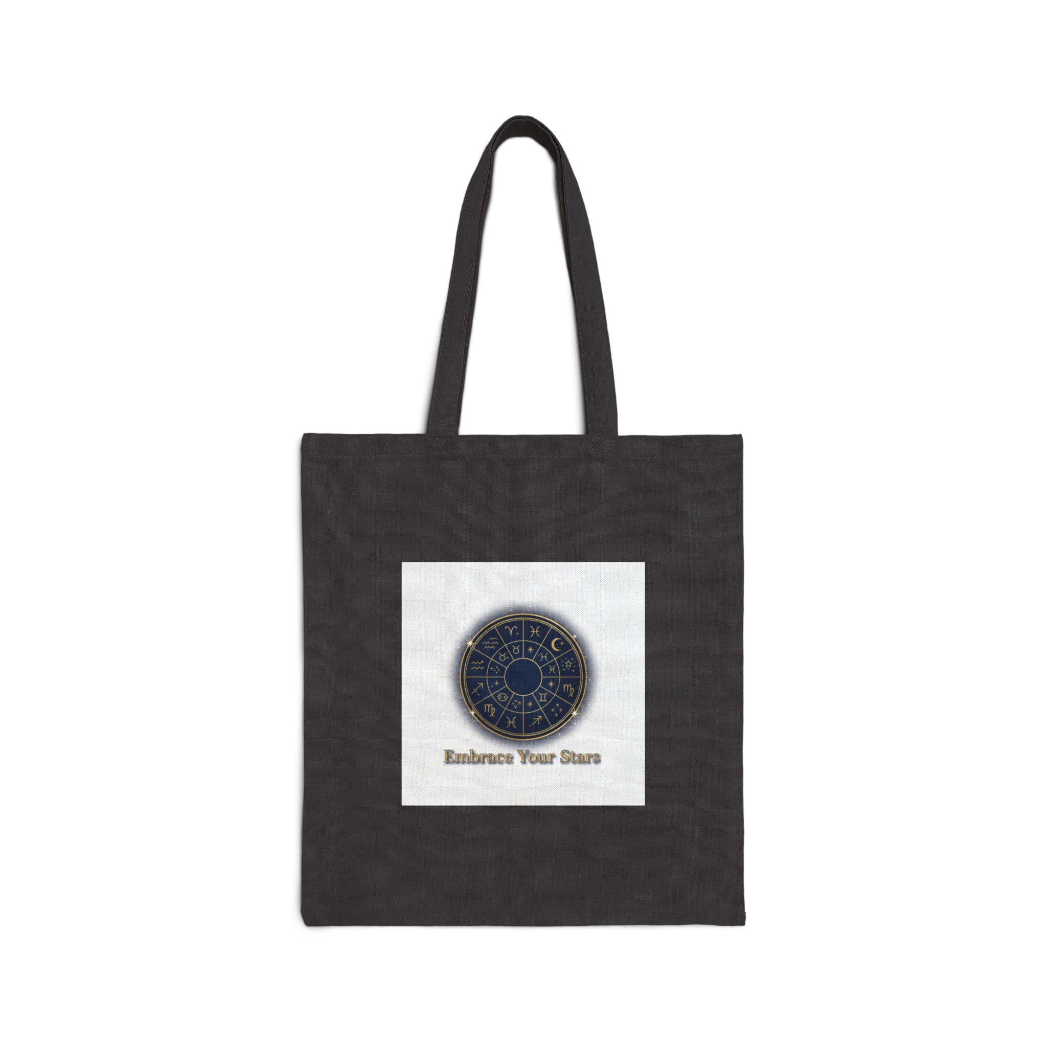 Zodiac Constellation Canvas Tote, Astrology Celestial Design