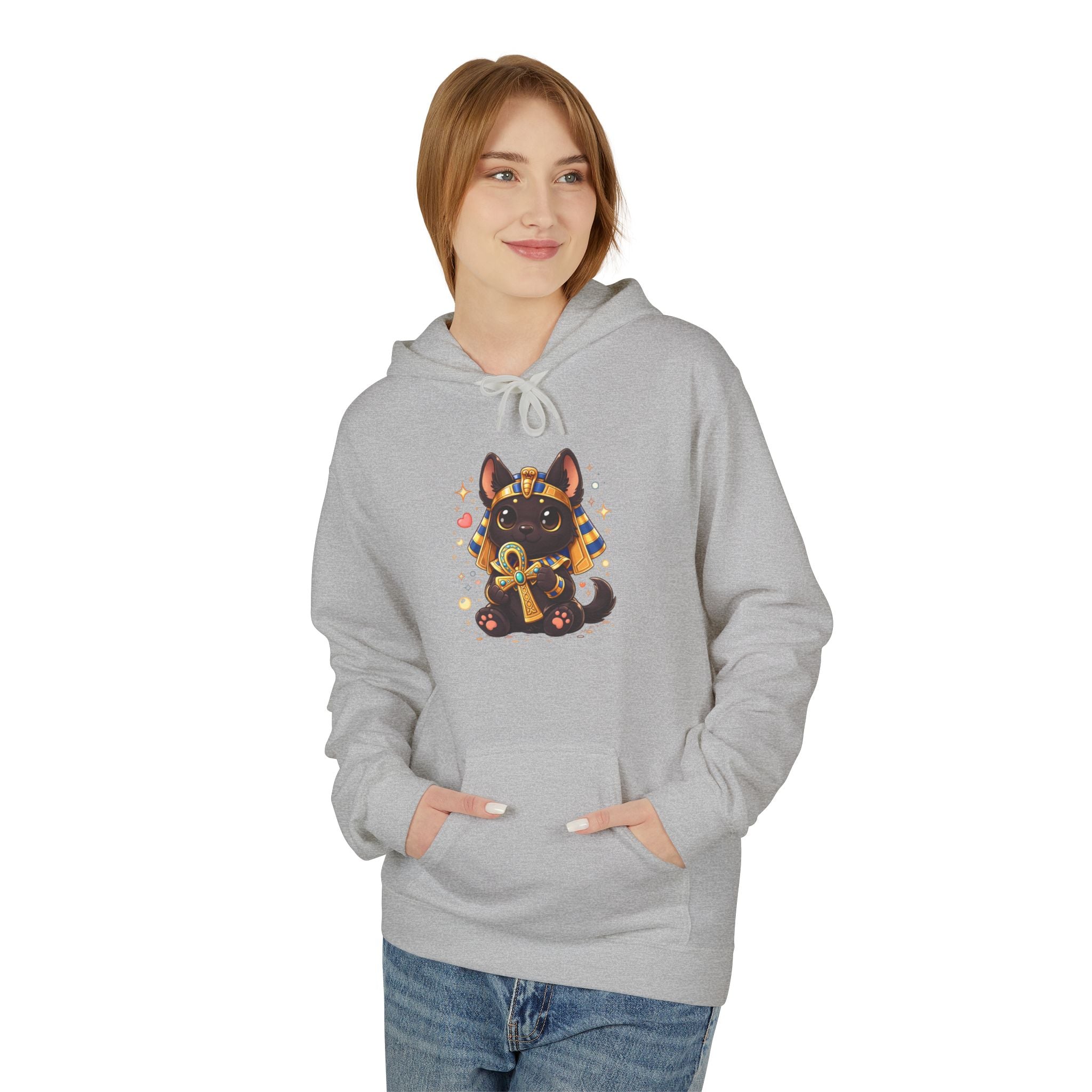 Cute Sitting Anubis Graphic Hoodie