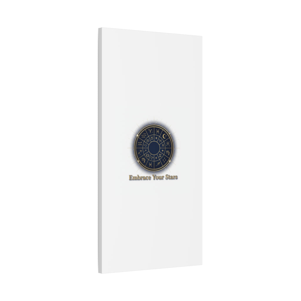 Zodiac Wheel Canvas, Astrology Art Print | Celestial Decor, Constellation Wall Art
